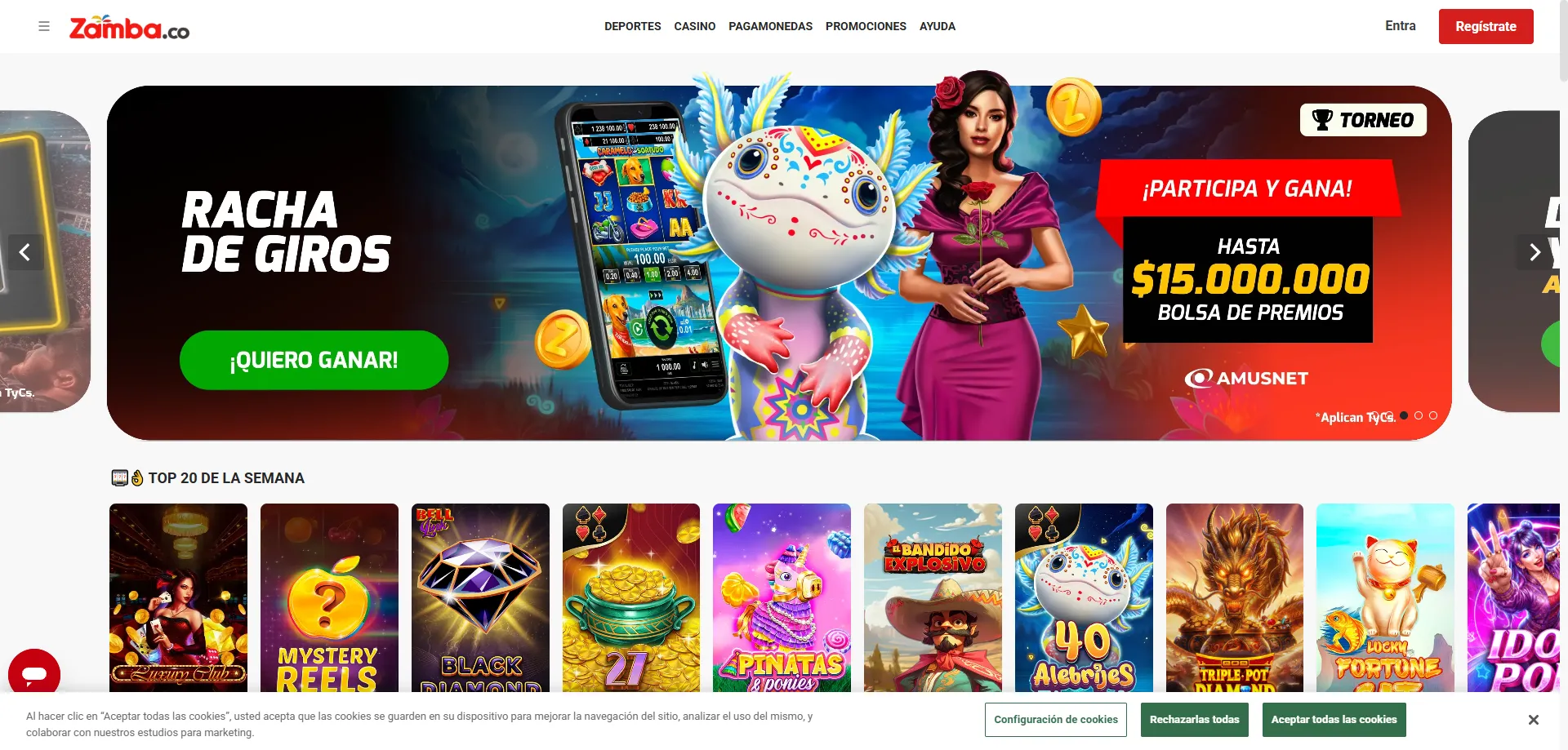 Zamba Casino online en Colombia — plataforma legal y regulada